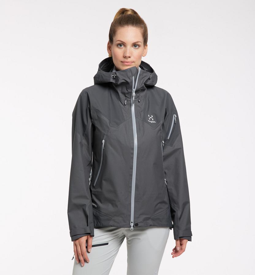 Haglöfs Womens Roc Spire GTX Ski Jacket Black New Zealand 65021KTDA
